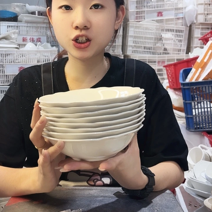 盘微瑕产品………八个面碗