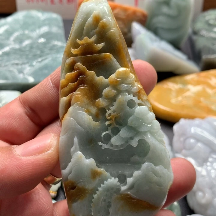 翡翠未镶嵌颈饰保真天然a货翡翠