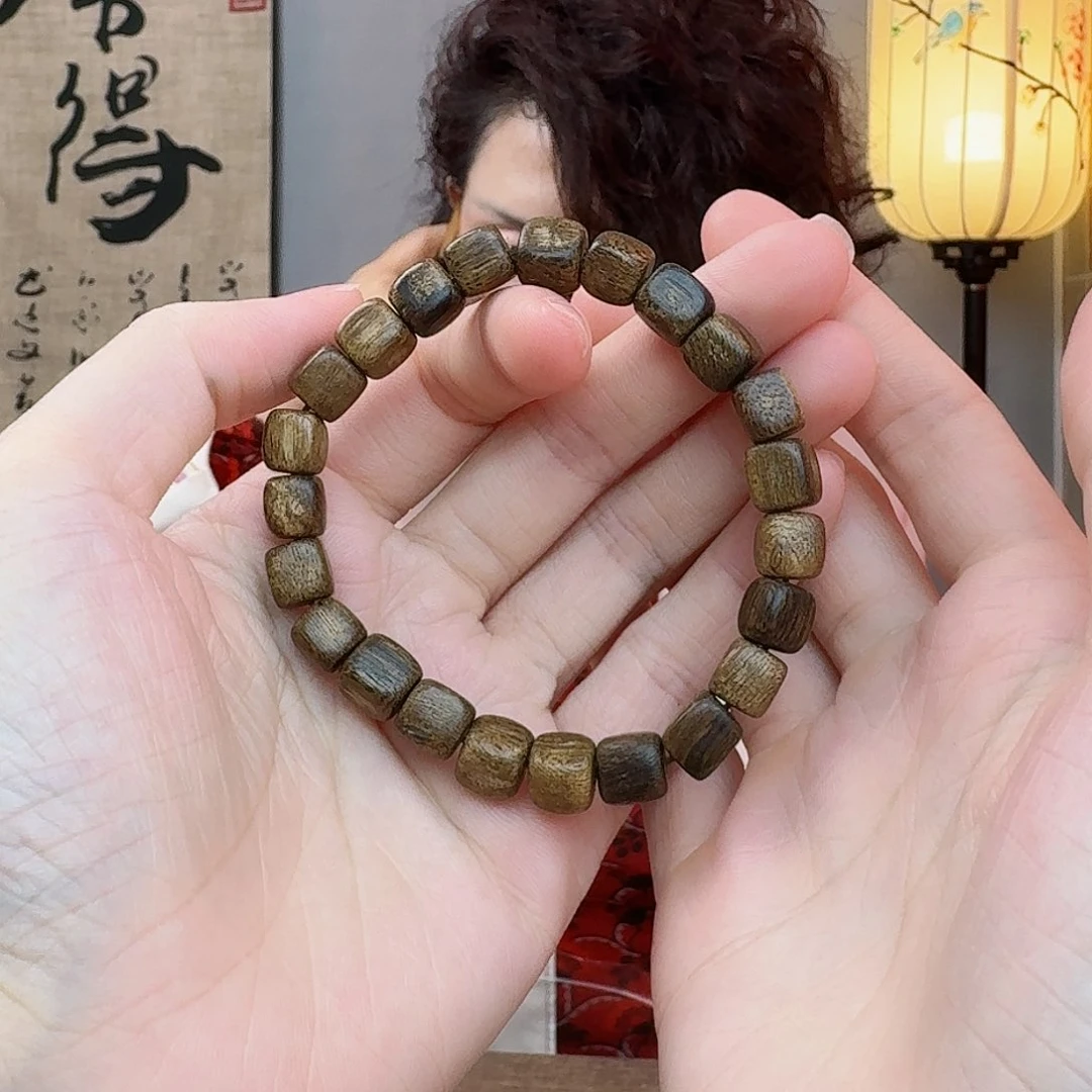 沉香手串懒***喵海南沉香紫奇楠随形