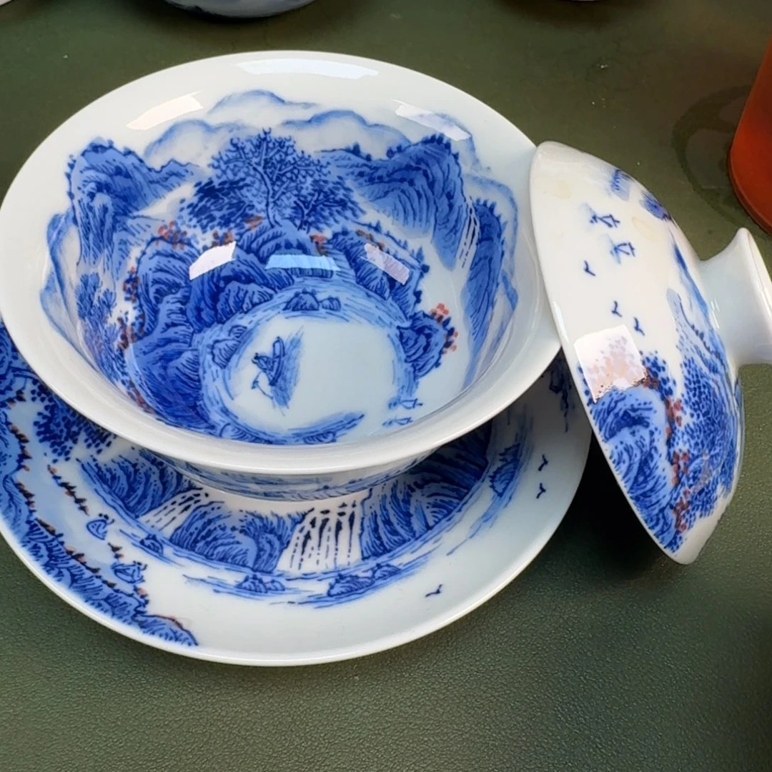 陶景德镇纯手绘茶具圆圆218