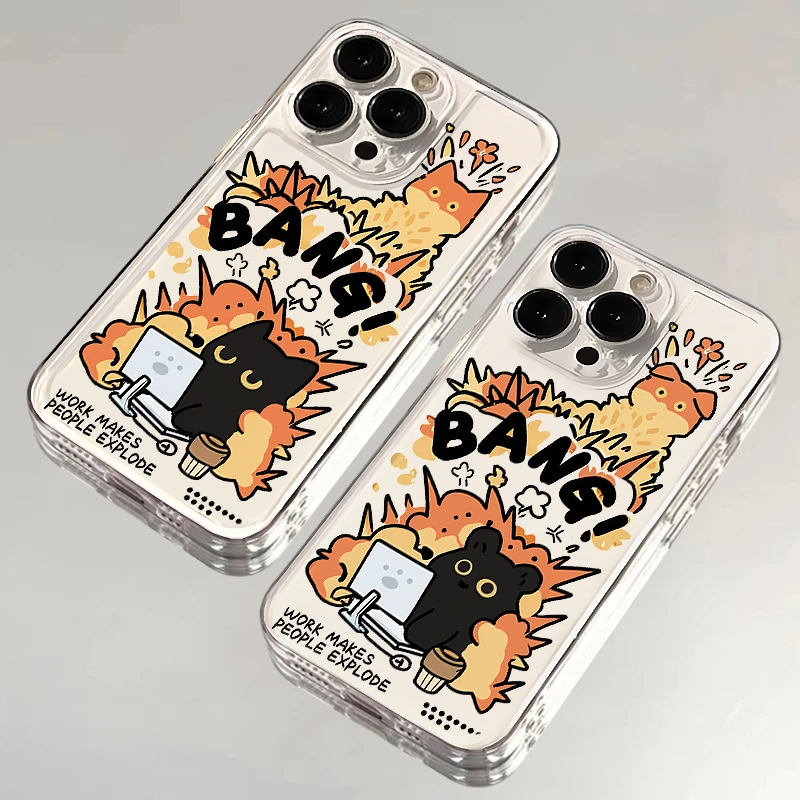 欧克里里爆炸猫咪狗狗适用iPhone16/15手机壳华为P70vivo小米oppo