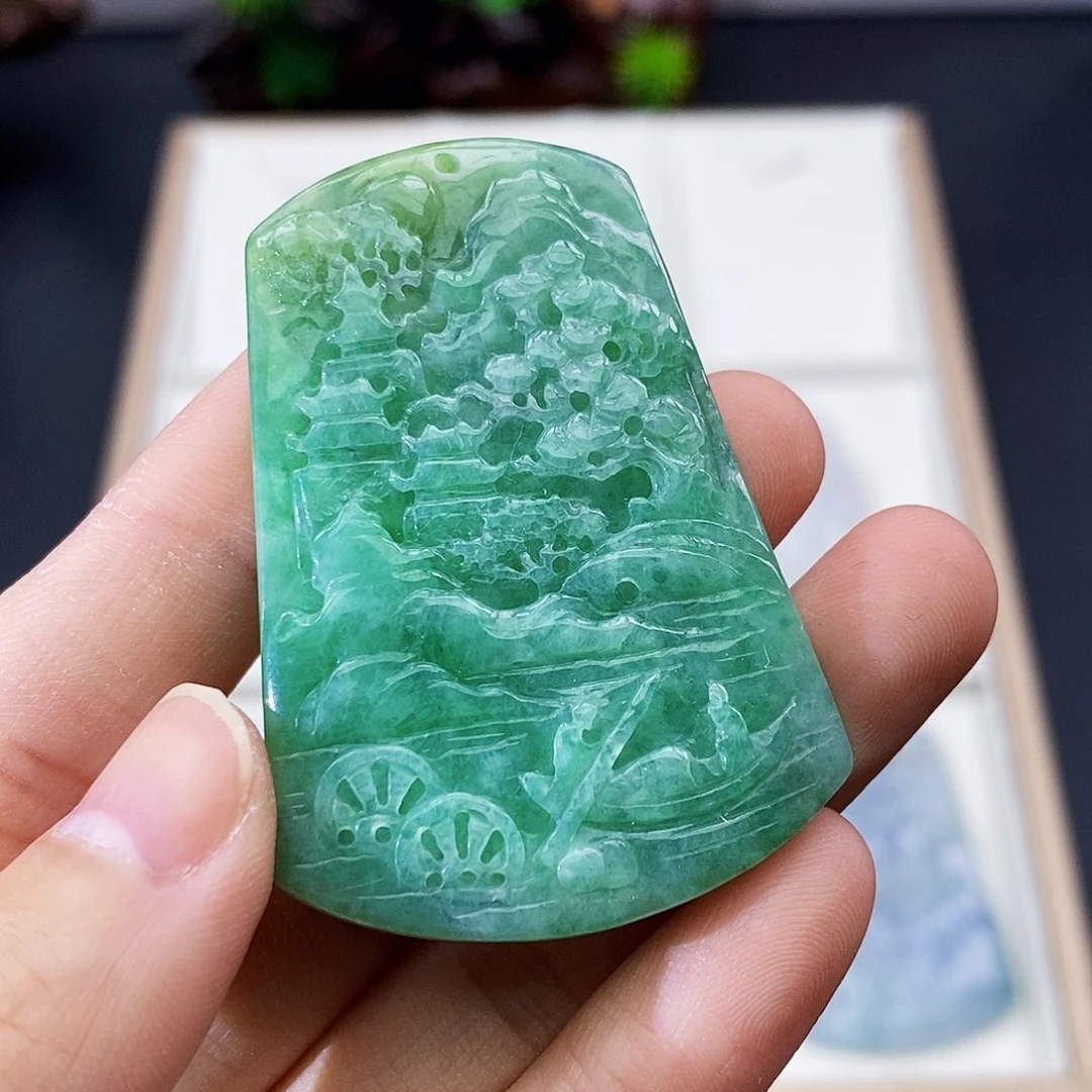 颈饰未镶嵌翡翠缅甸翡翠a货