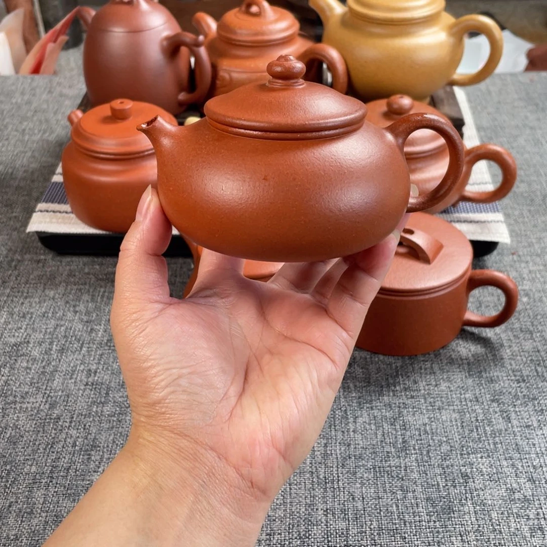 茶壶紫砂红降坡寒江全手40目200手磨料