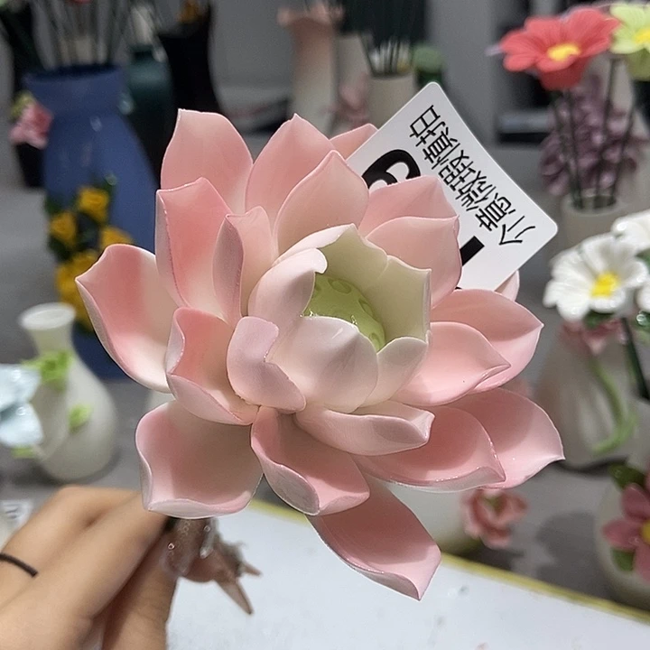陶瓷纯手工捏花设计