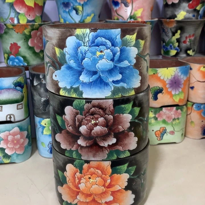 正品现货红陶花盆