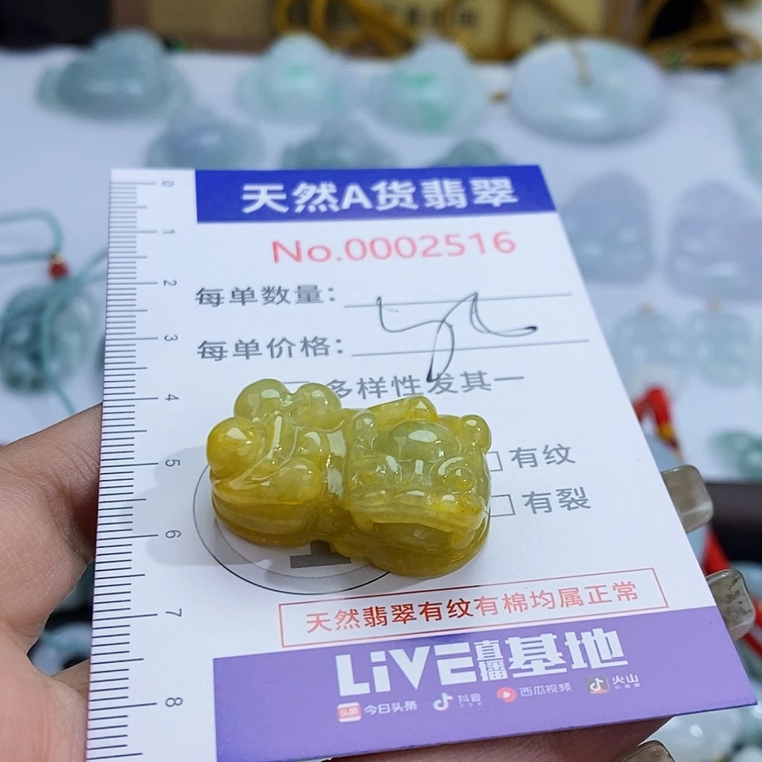 翡翠未镶嵌颈饰2516