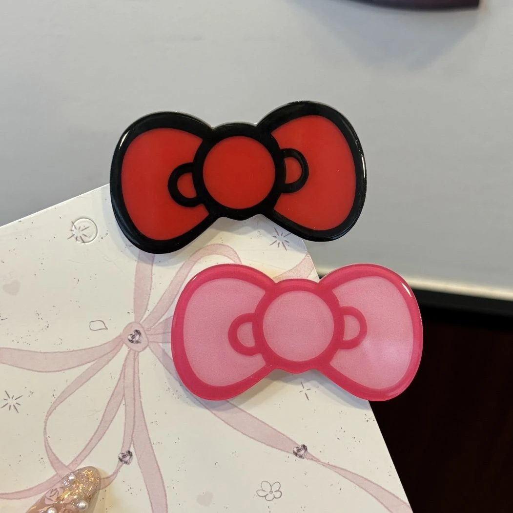 可爱韩系蝴蝶结发夹创意搞怪甜美少女碎发边夹超萌百搭ins刘海夹