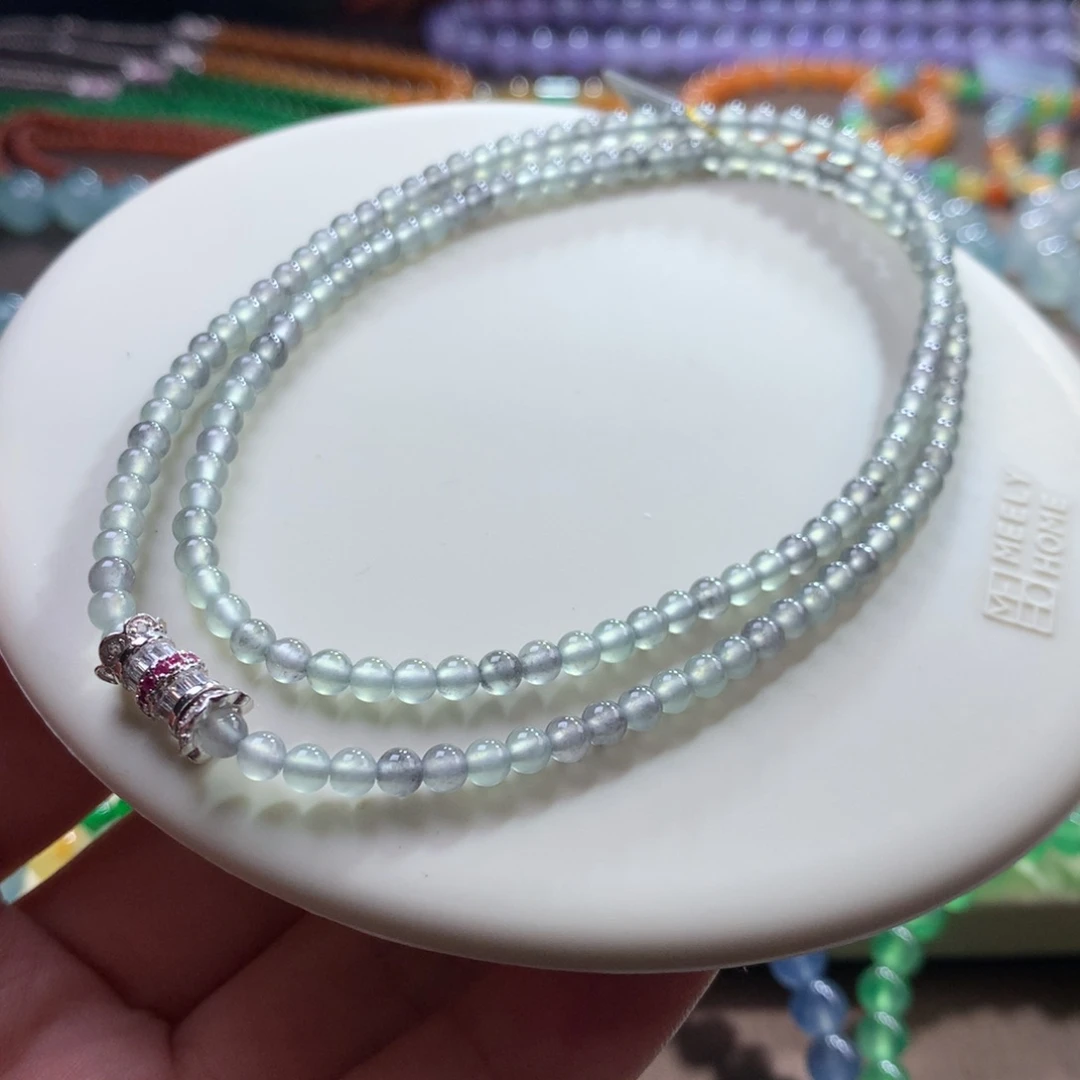 翡翠未镶嵌颈饰翡翠高冰特色乌鸡双色卡3.60+