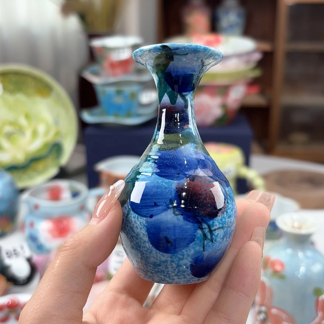 景德镇手绘高温釉下彩陶瓷茶具