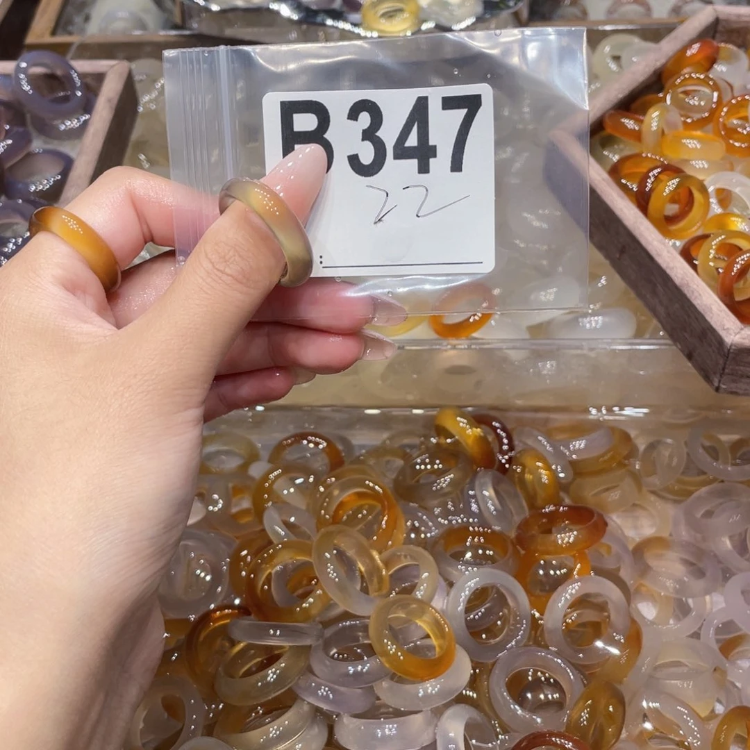 玛瑙/玉髓未镶嵌戒指347