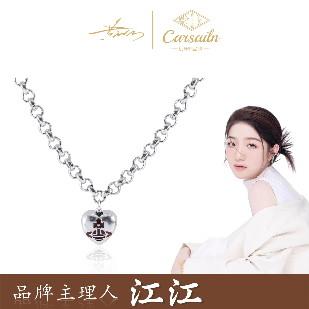 钛钢项链 星球轻奢欧美复古小众设计师拼接项链 3798