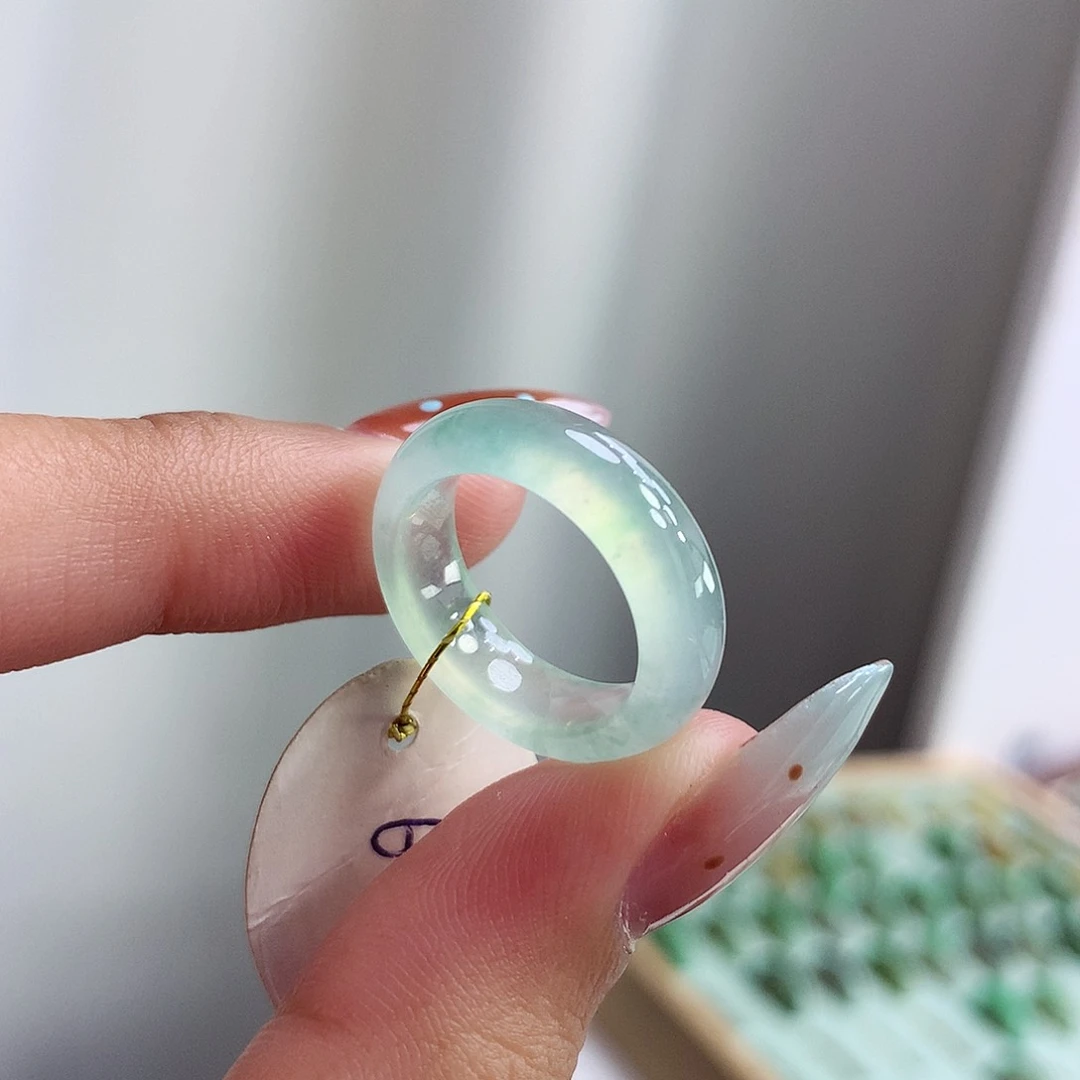 未镶嵌戒指翡翠67圈