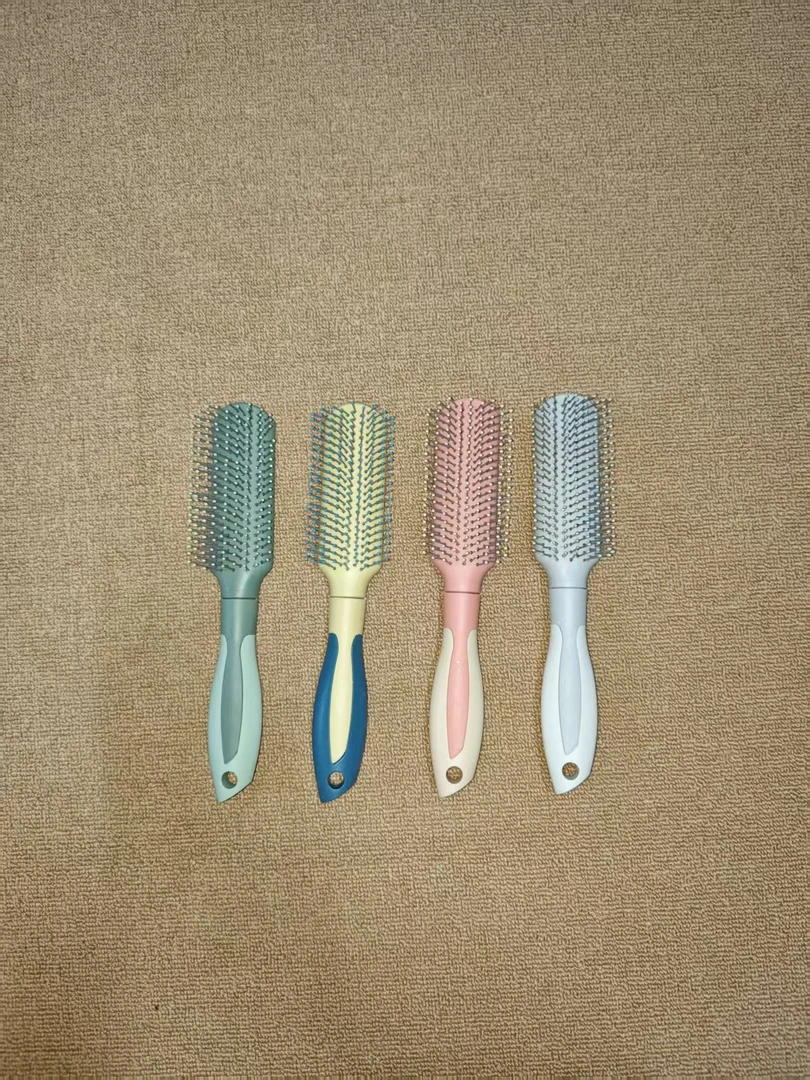 蓬松造型梳子家用按摩顺发定型梳理发店九排美发专用排骨梳子