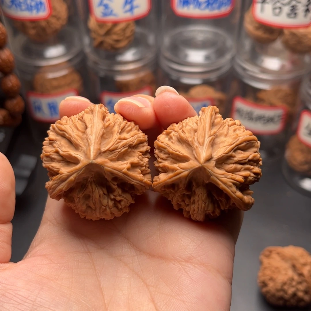 海***岸把件文玩核桃41全品御龙三棱