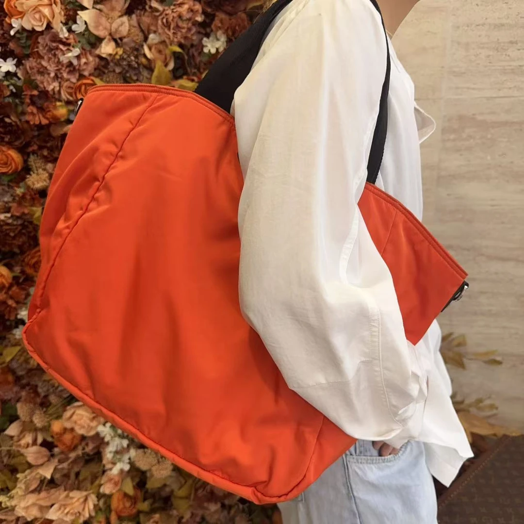 95新 Prada/普拉达 Prada/普拉达【冰】橙色大标托特