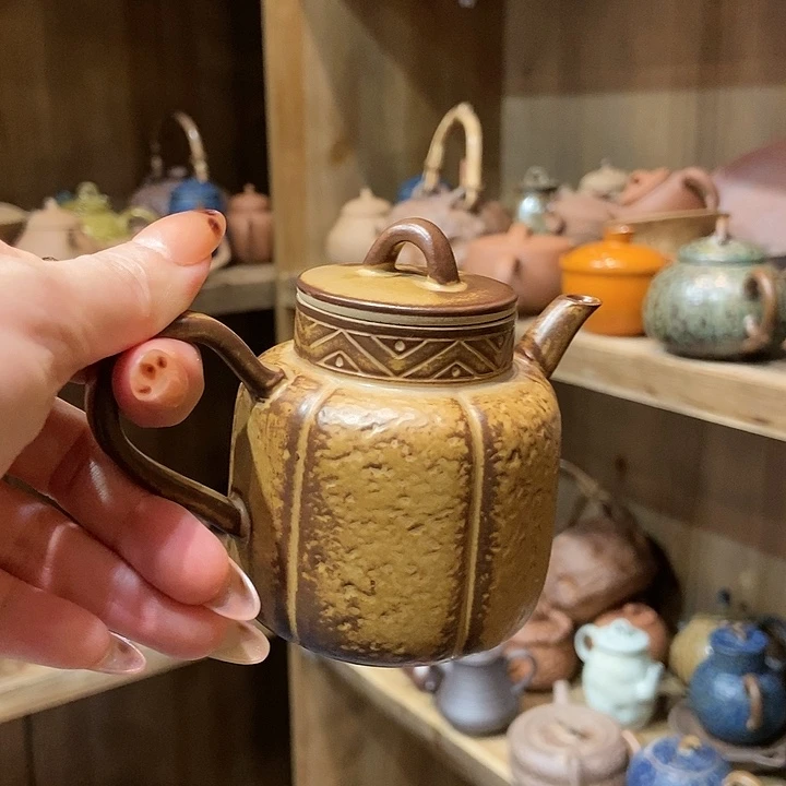 柴烧老岩泥高端茶器