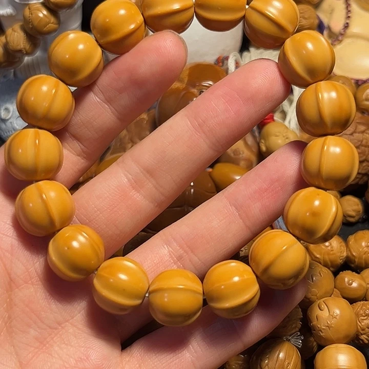 橄榄核手串/手链猴头1.5鲨鱼背微瑕