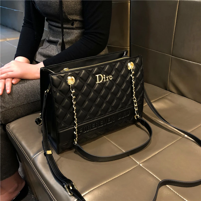 休闲百搭大容量女士托特包2025新款时尚高级感通勤单肩斜挎腋下包