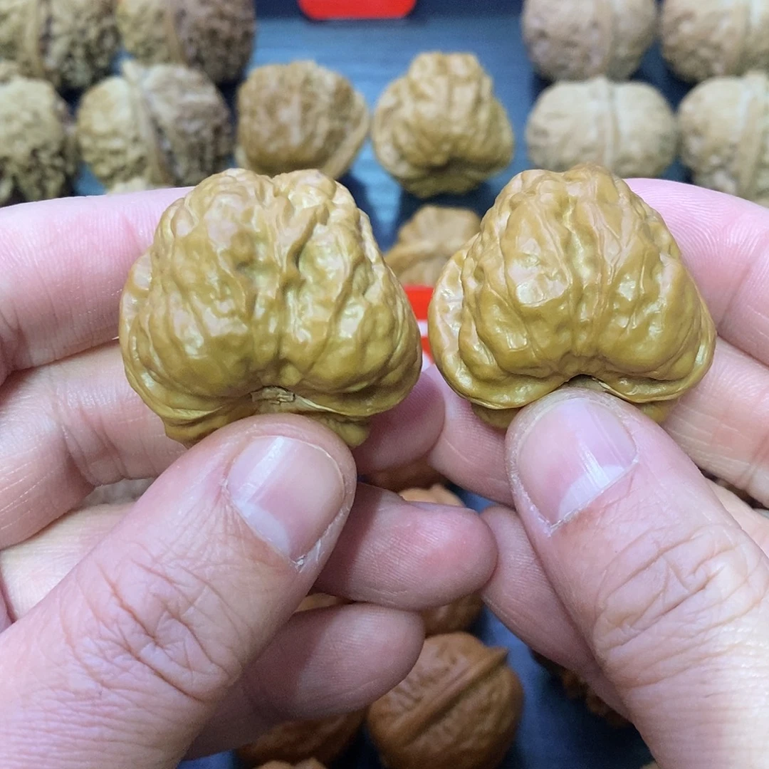 文玩核桃把件三角蹬腿蛤蟆头 小金蟾 手工精配 高端精品