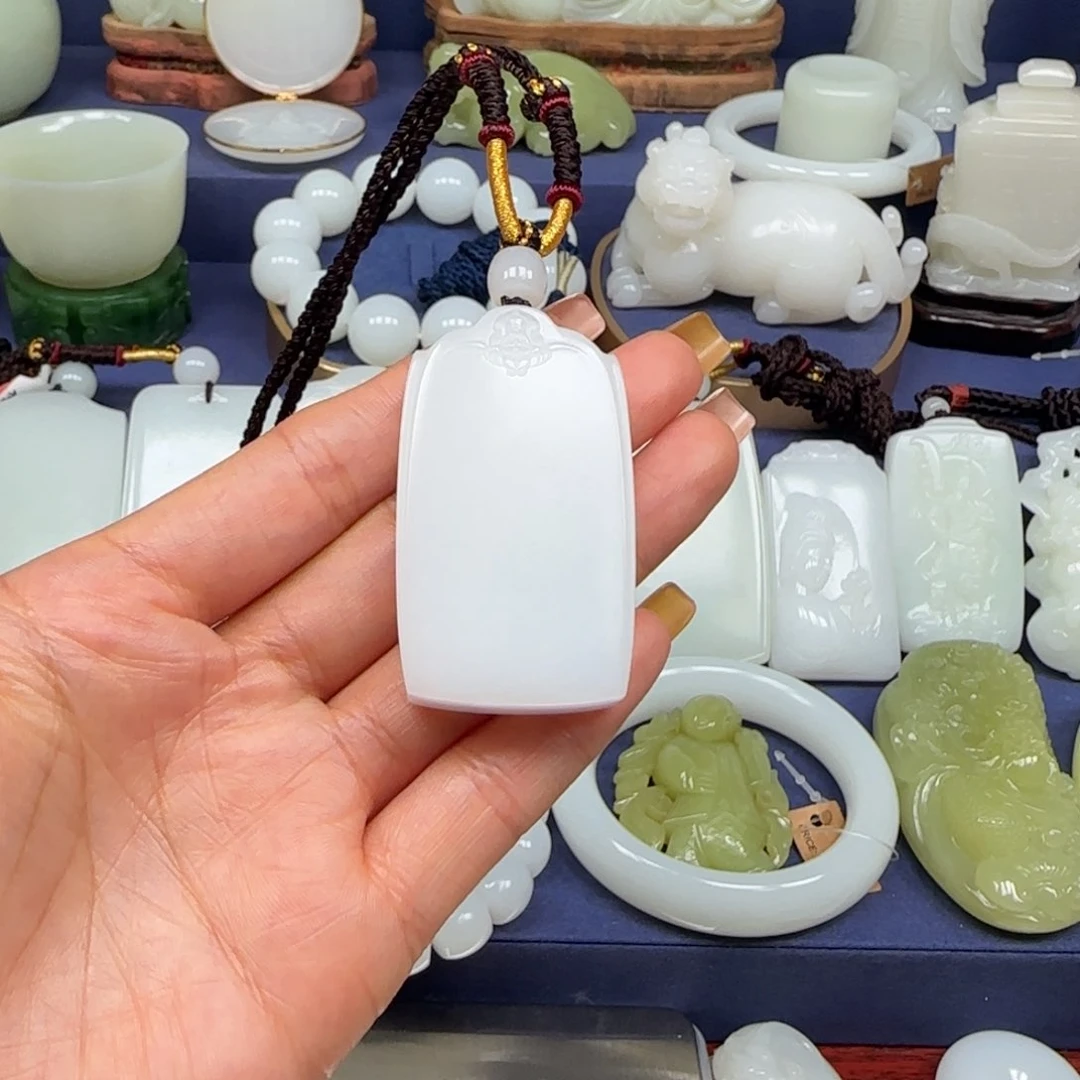 和田玉未镶嵌挂件问*