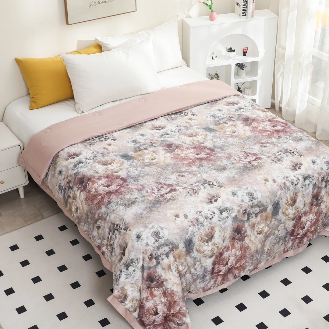 醉花间 高端色织提花高支贡缎四季被200*230