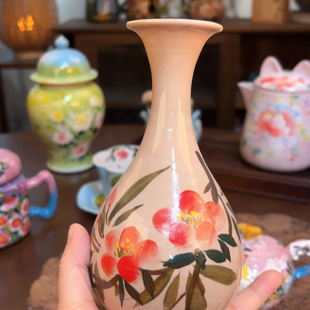 景德镇手绘高温釉下彩陶瓷茶具