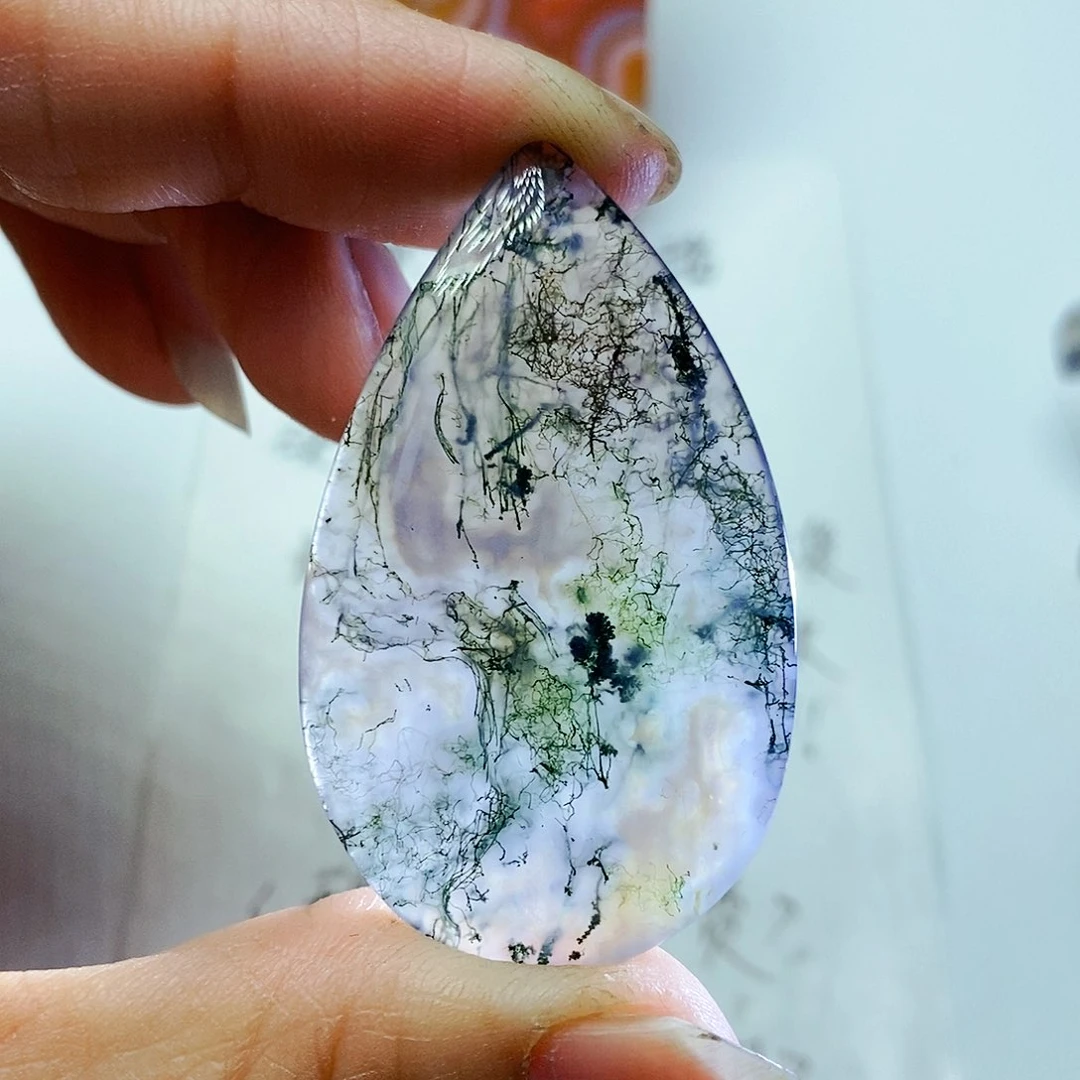 玛瑙/玉髓颈饰未镶嵌豆*