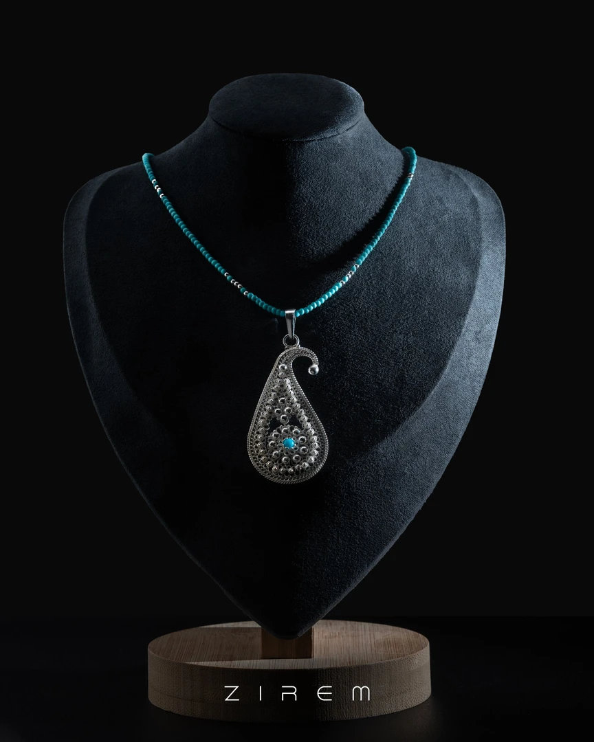 吊坠足银 ZIREM 腰果花吊坠