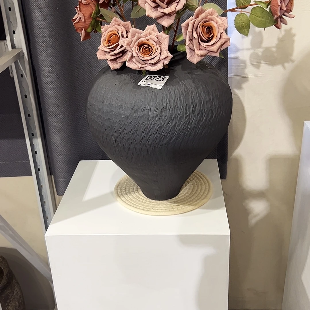 依***依瓶D723高35.5口10陶瓷花瓶无孔