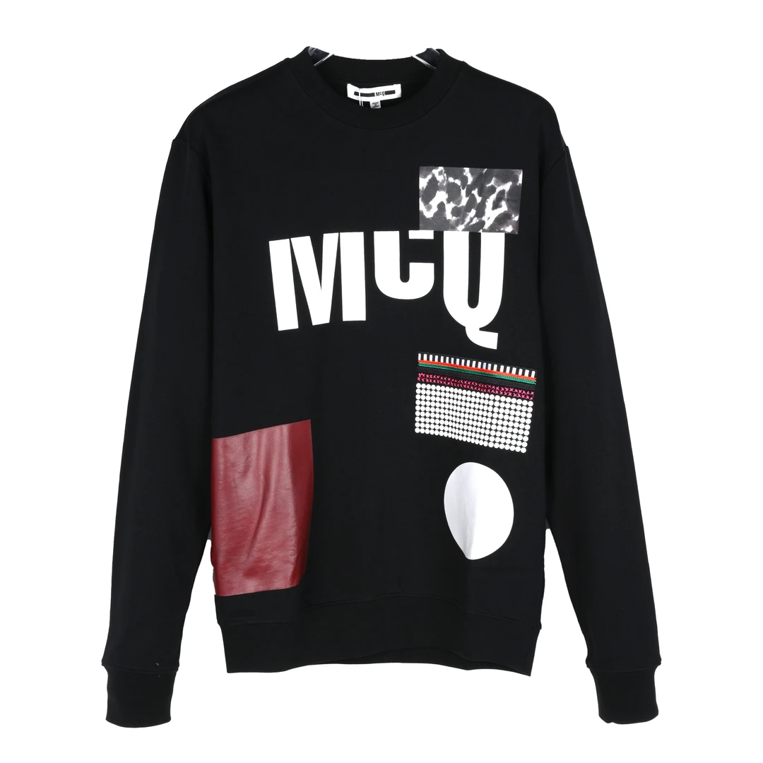 MCQ麦昆 男士字母印花圆领套头纯棉卫衣348190RHT351000