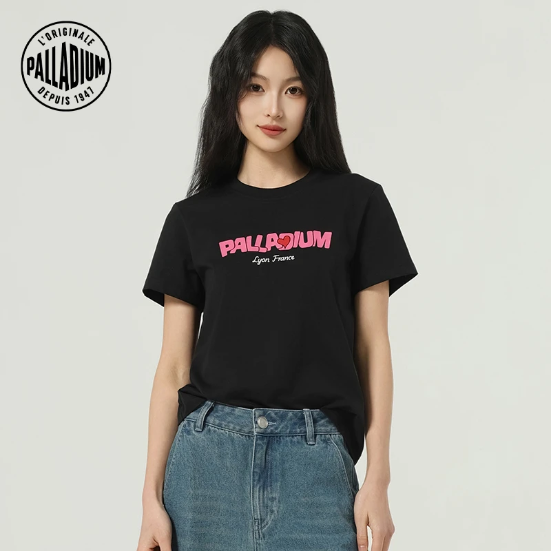 帕拉丁春季女款上衣时尚潮流独特印花短袖T恤1911416