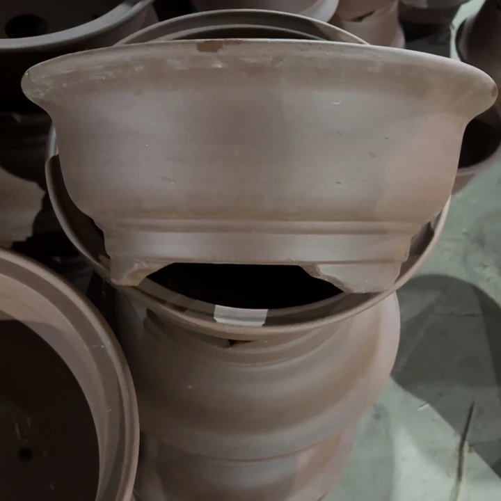 紫砂花盆100-4。 33.5-14