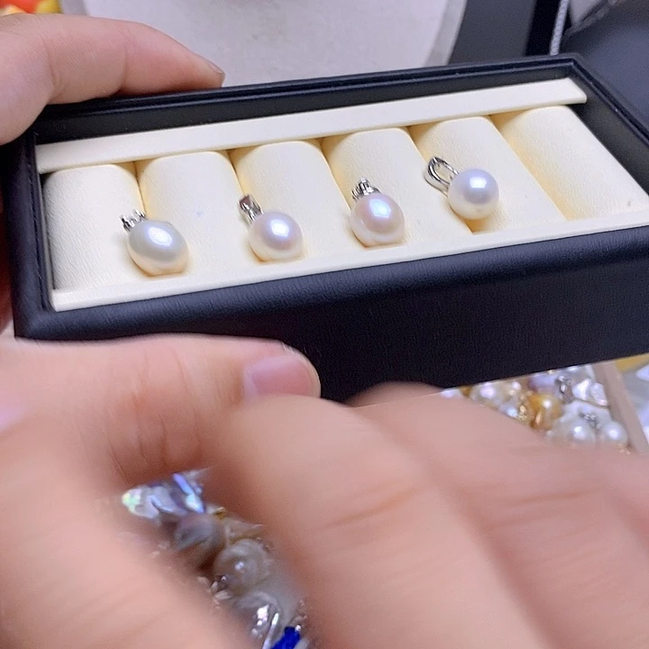 淡水珍珠银S925镶嵌颈饰630