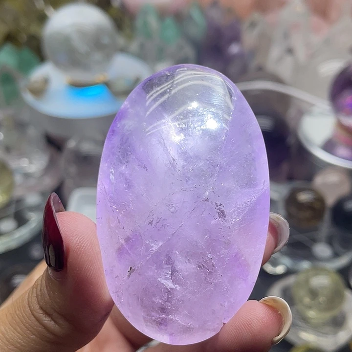 未镶嵌珠宝半成品水晶10紫水晶把玩