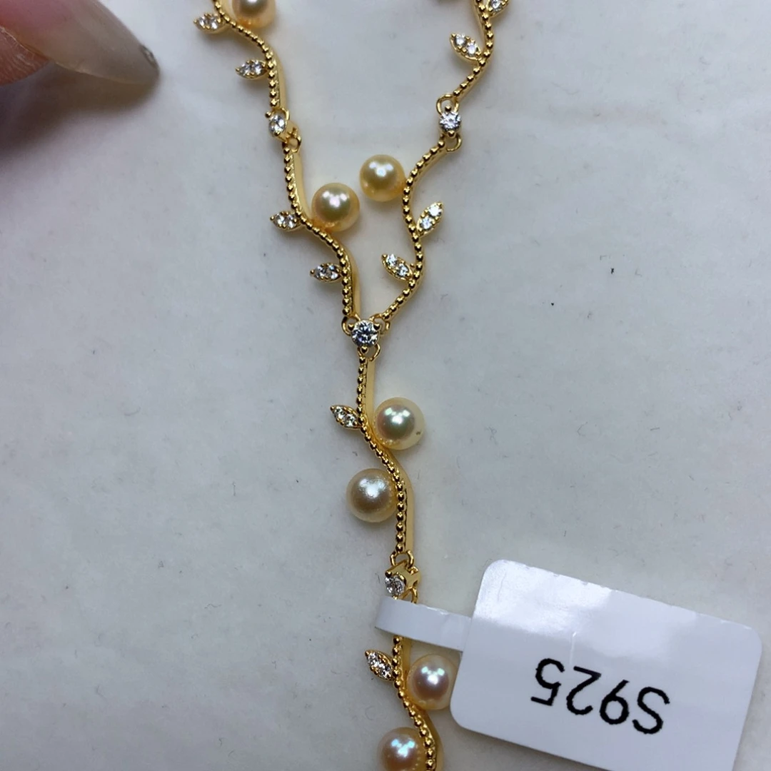 颈饰银S925镶嵌海水珍珠