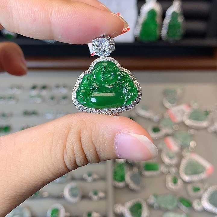 翡翠未镶嵌吊坠(赠链)吊坠