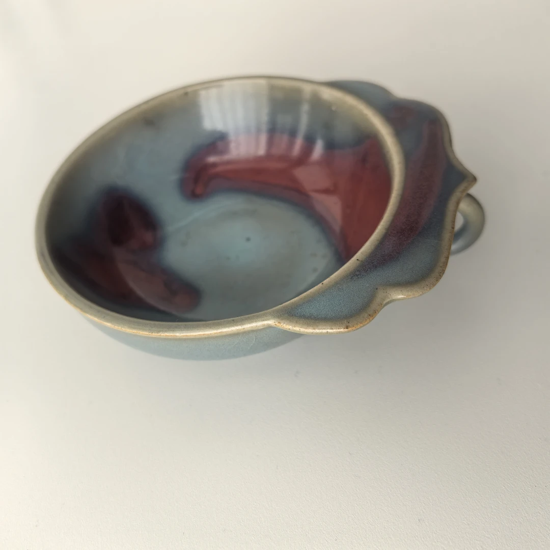 禹州钧瓷窑帽沿洗一件