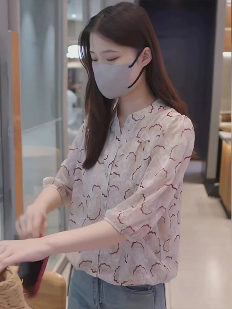 【柱哥粉丝专享】中长袖轻薄软糯小衫田园风百搭FAX886