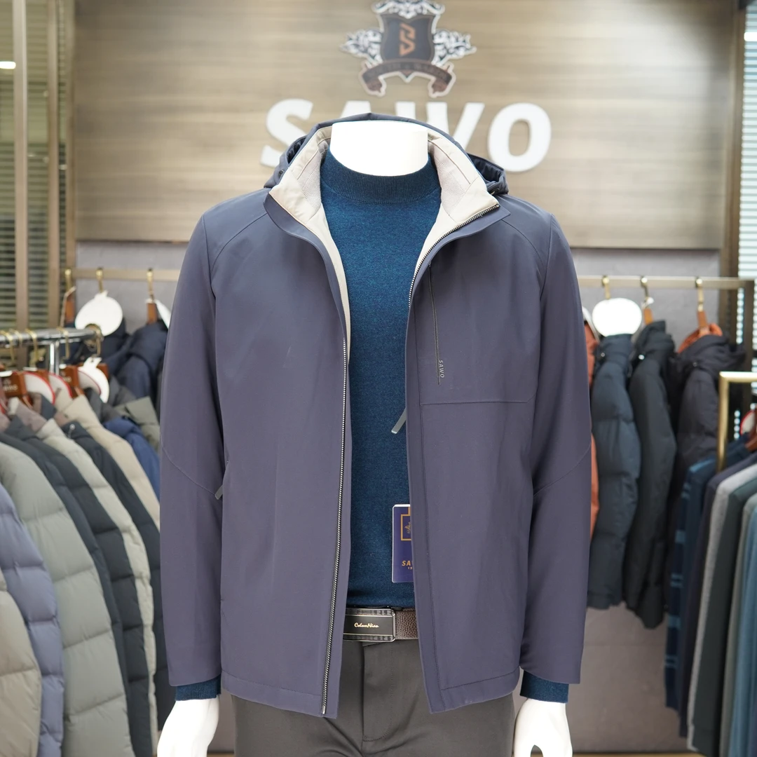 飒沃DY9718 藏青脱卸款羽绒服