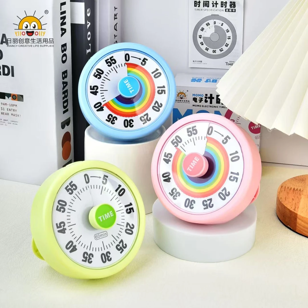 计时器卡通可视化学生自律神器厨房磁吸倒计时提醒器儿童学习专用