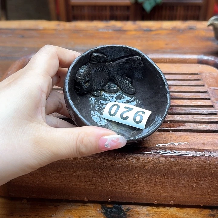 纯手工制作粗陶茶具