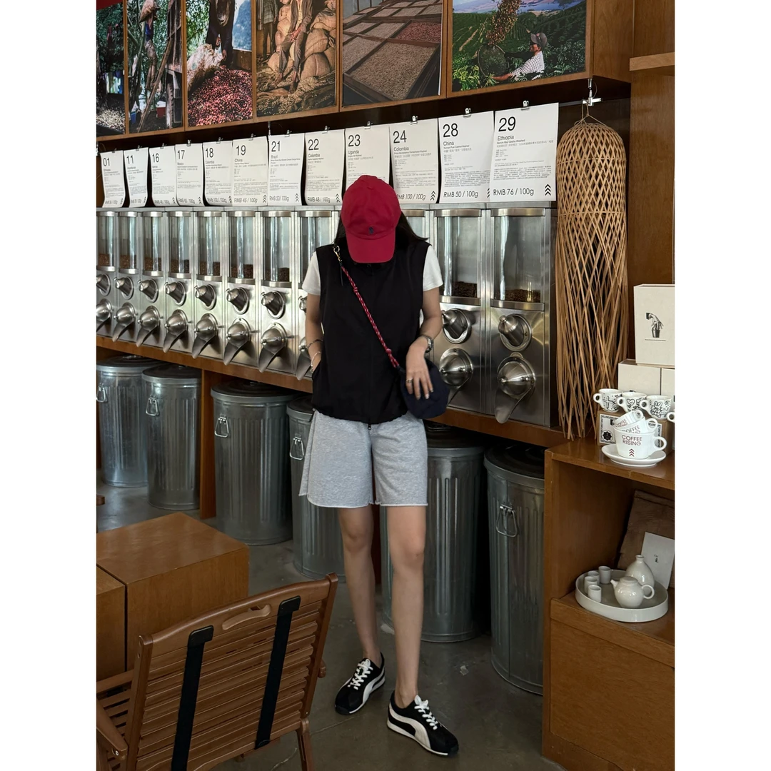 【无边自由】"流苏边短裤"高品质极简百搭灰色显瘦设计休闲裤21551