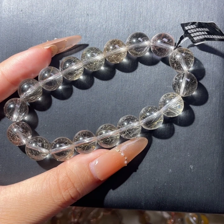 水晶手串未镶嵌发晶