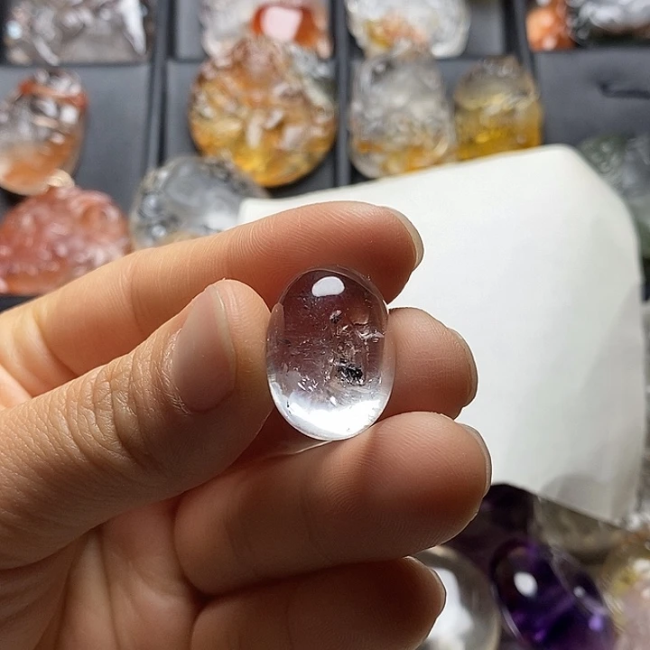 呆***帝颈饰银S925镶嵌水晶水晶吊坠