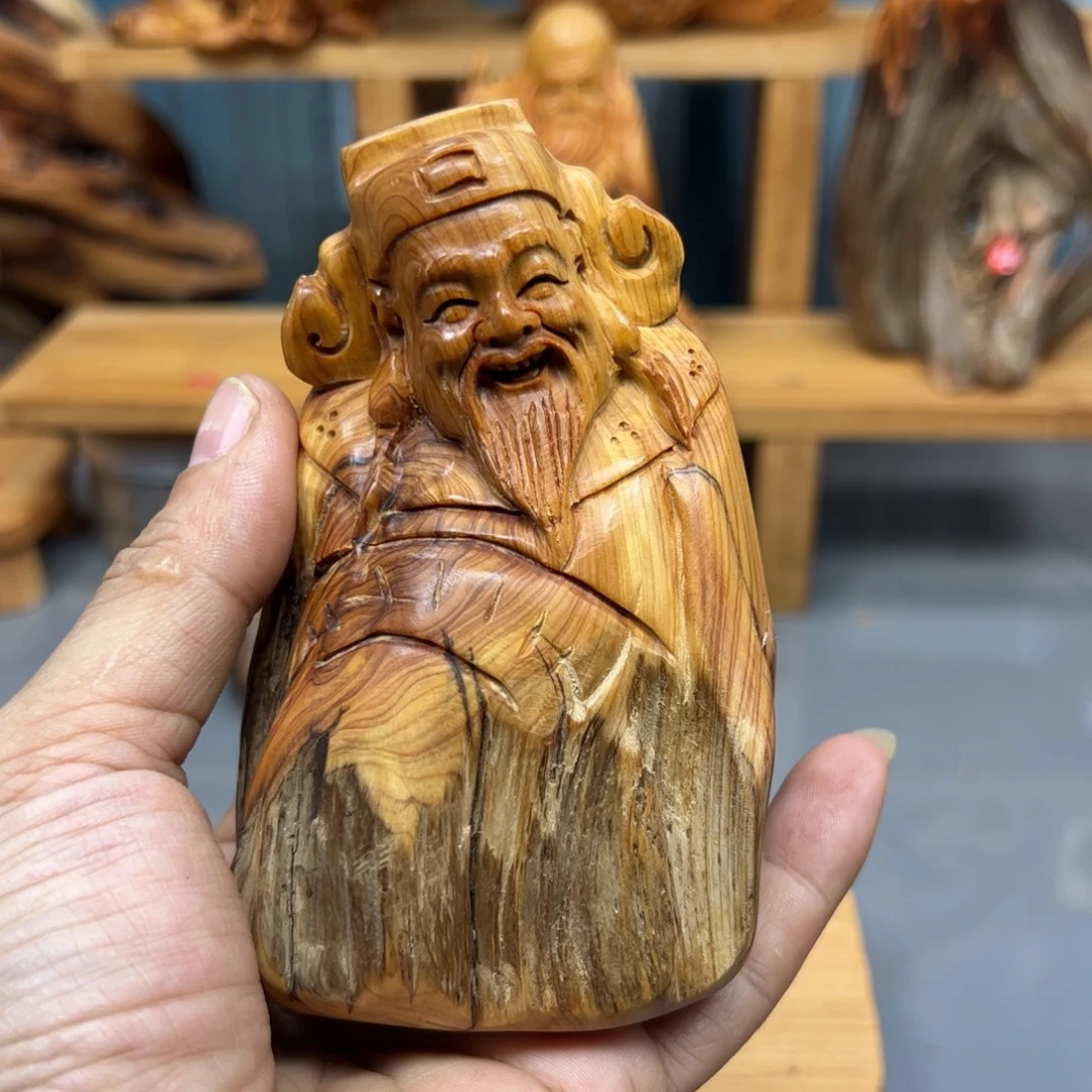 嘉***州木崖柏木摆件手把件