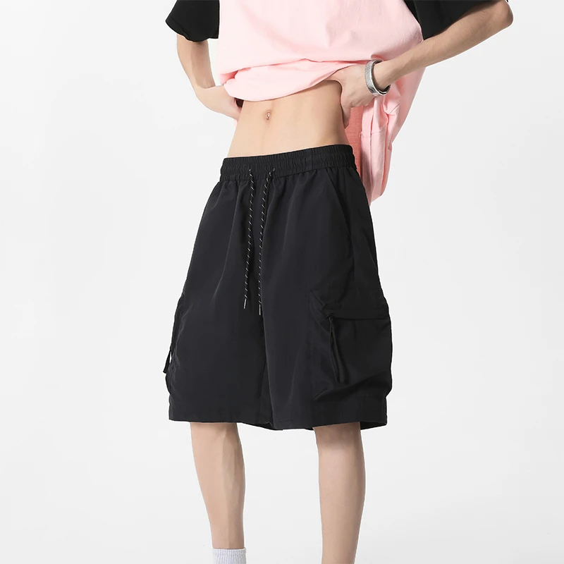 冰感透气休闲男夏季宽松百搭五分短裤得物小红书爆款外穿青年