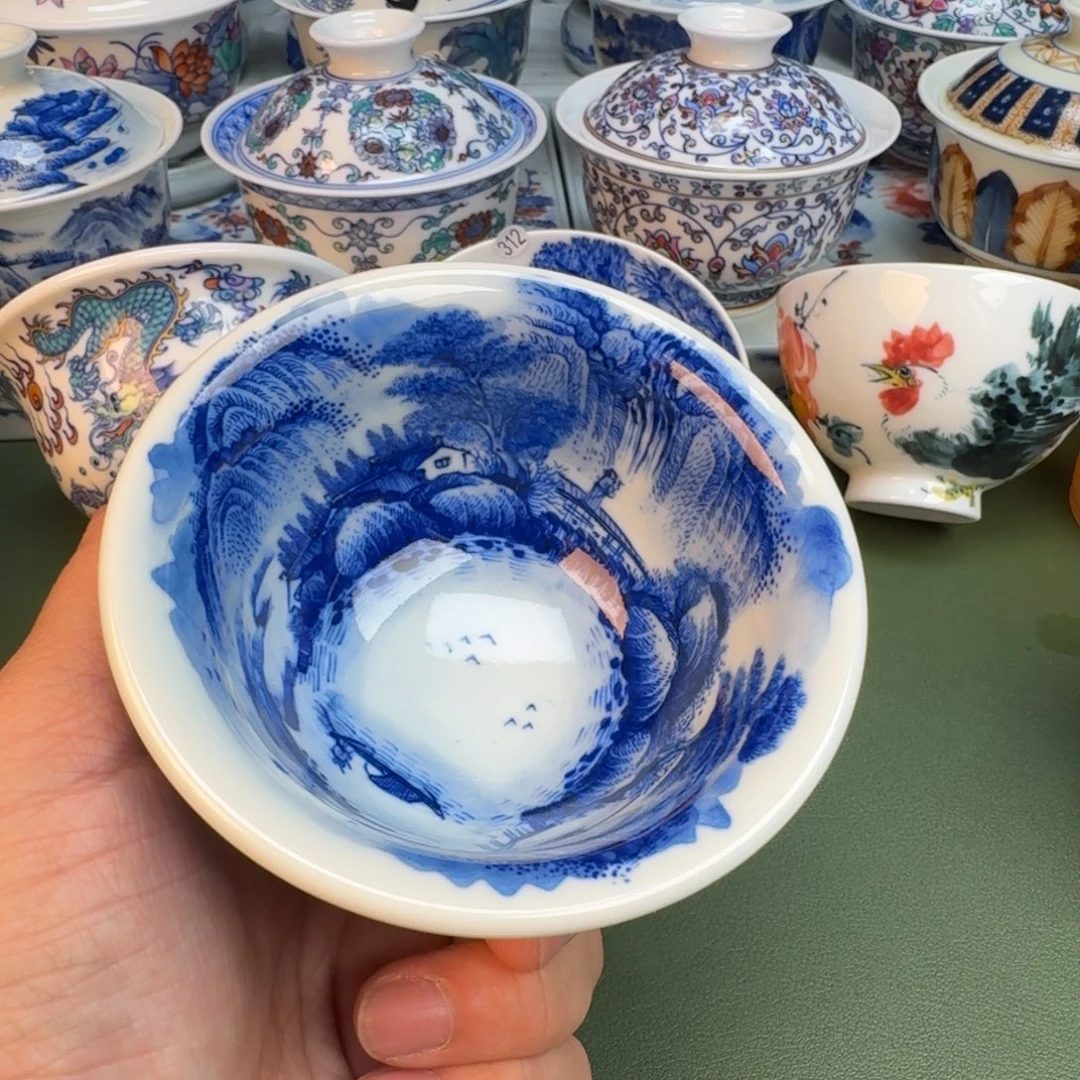 陶纯手工纯手绘茶具345