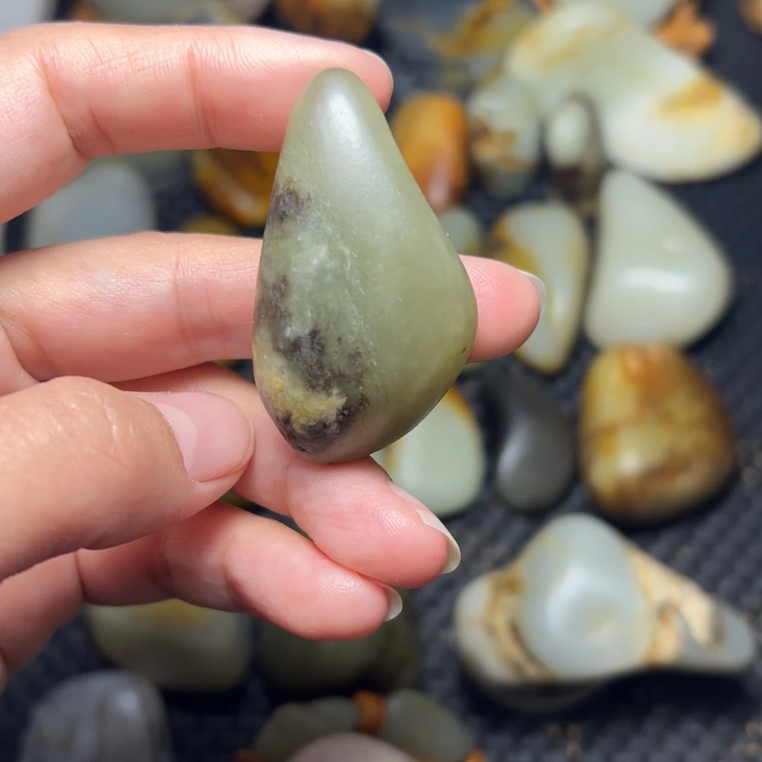 和田玉未镶嵌挂件8