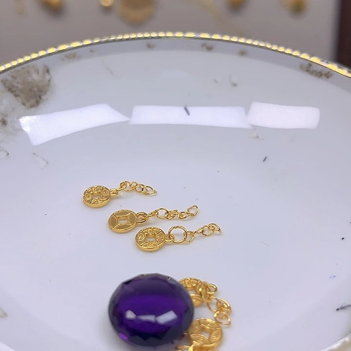 紫晶颈饰银S925镶嵌紫晶925镶嵌105