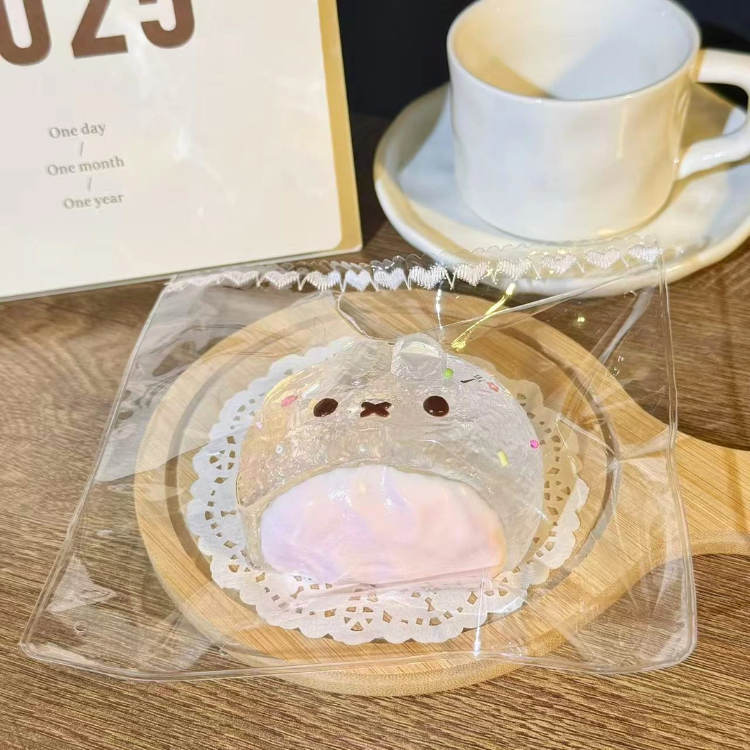 【奶油泥】爆闪米菲草莓派 纯手工硅胶捏捏乐解压玩具